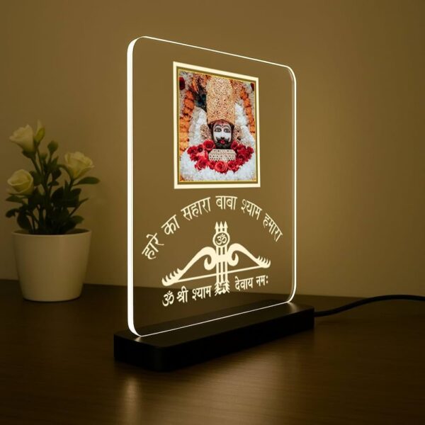 khatu shyam acrylic lamp