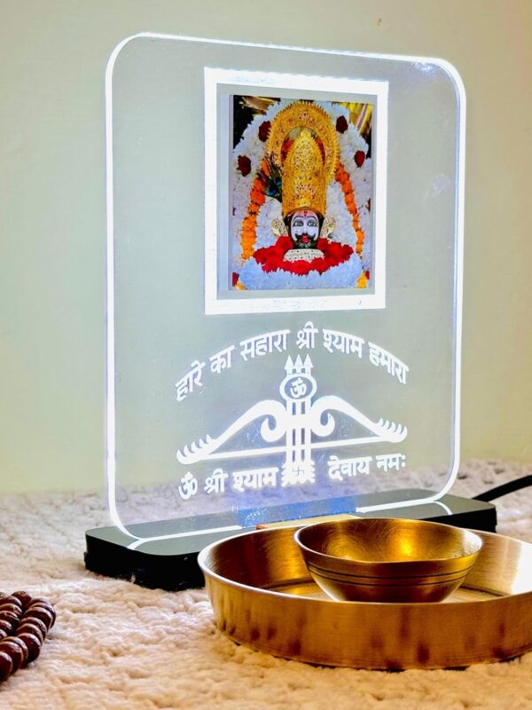 khatu shyam acrylic lamp