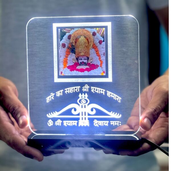khatu shyam acrylic lamp