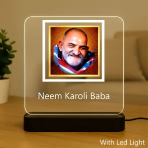 neem karoli baba acrylic lamp